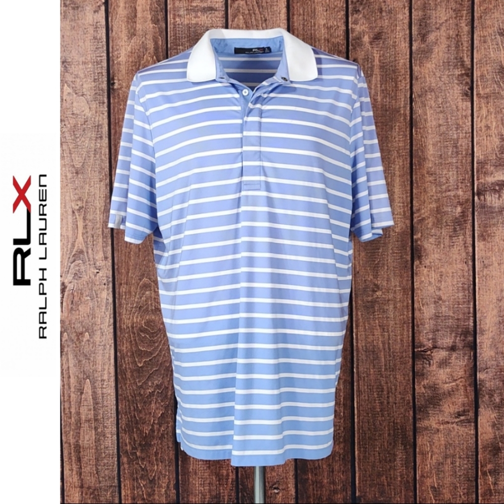 RLX Performance Stretch Polo Men's 4 Button Excellent Condition